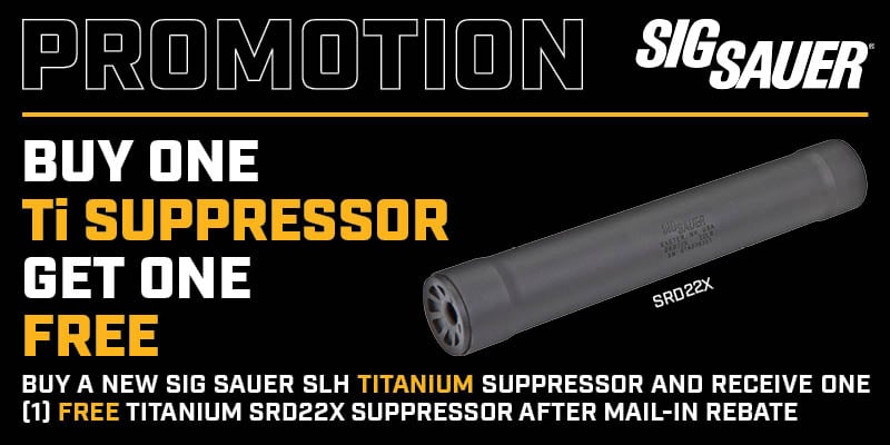 Rebate: Buy One Ti Suppressor Get One Free